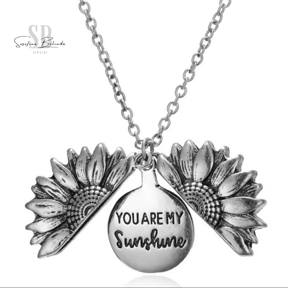 You Are My Sunshine Locket .. Pendant Necklace